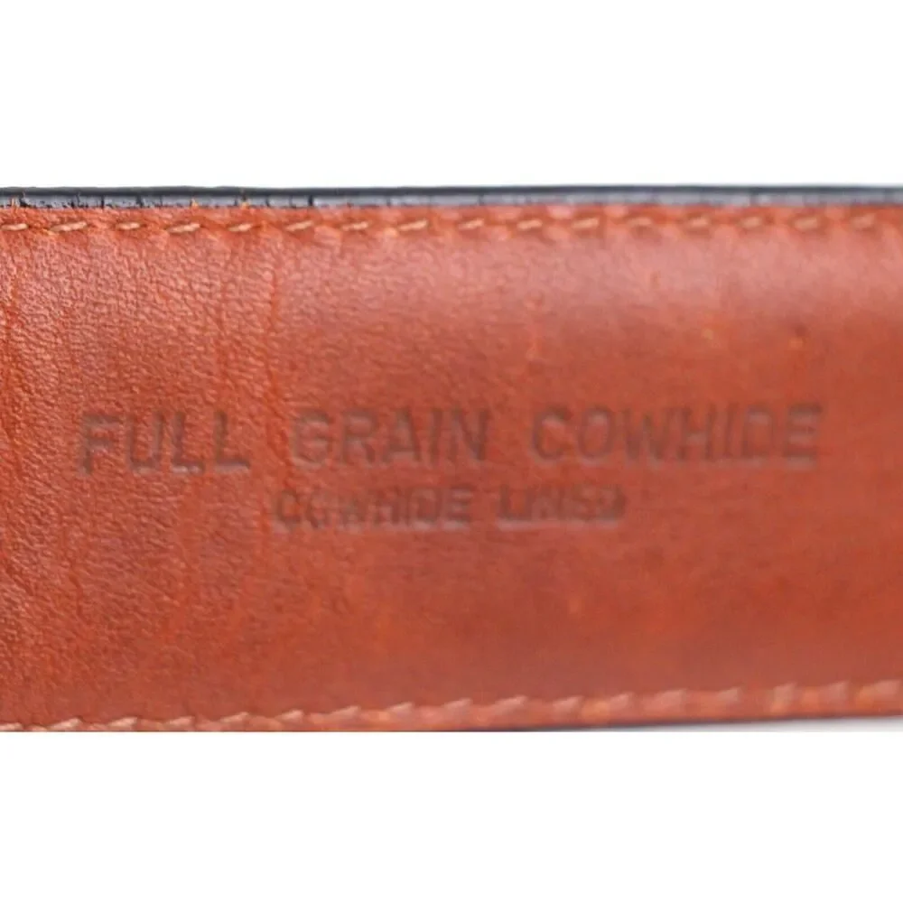 Club Room BROWN GENUINE LEATHER SNAKE 1 1/8